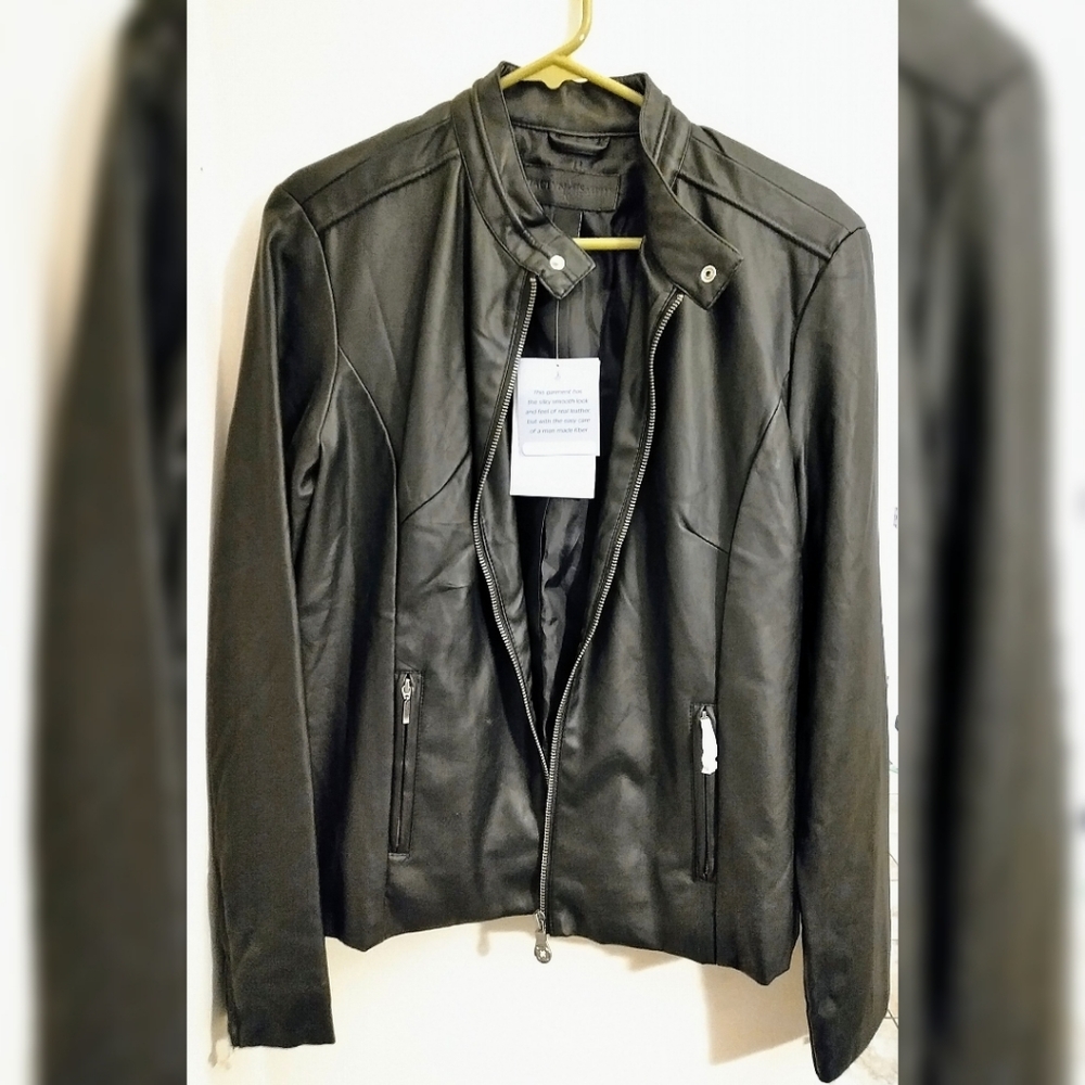 JACLYN SMITH Faux Leather Jacket